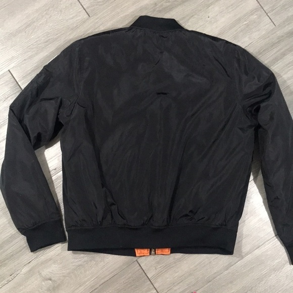 NYJK52 BOMBER JACKET W/PATCHES size L - Picture 14 of 15